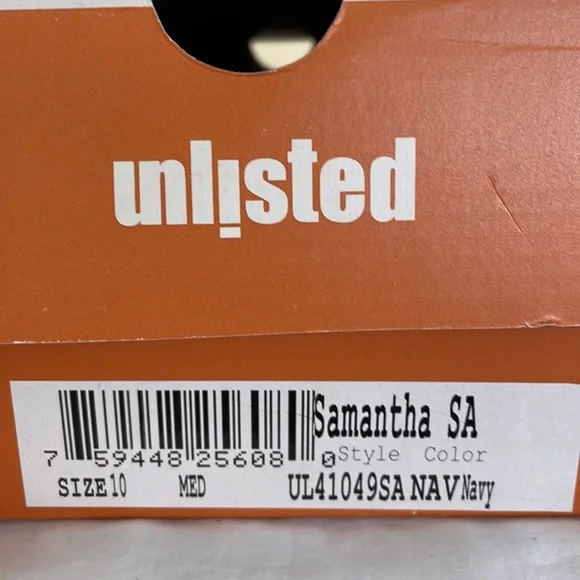 Strappy dress shoes. Unlisted. Size 10M. Navy blue. Excellent condition. - Picture 6 of 6